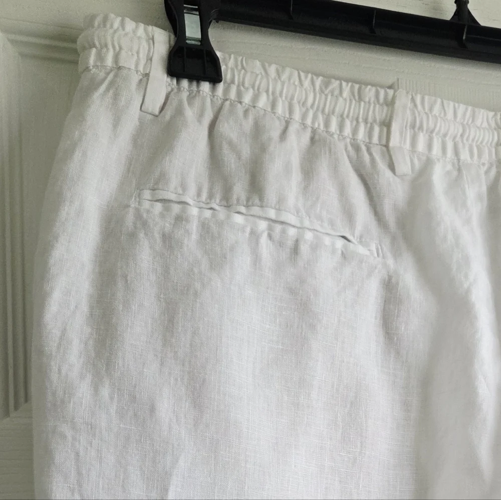 ZARA Man White Linen Pants Size XL